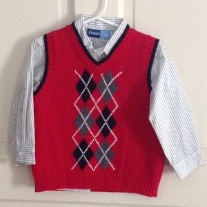 Toddler sweater vest outfit